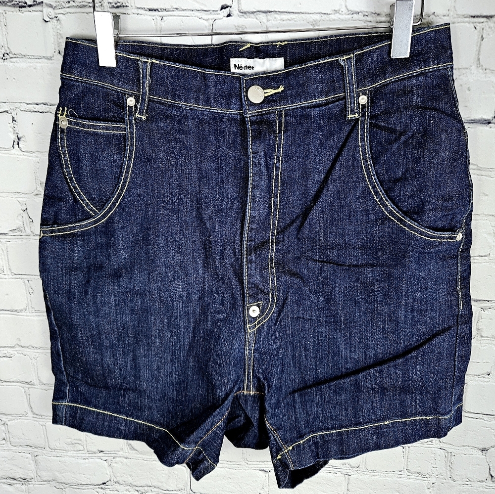 NÉ-NET | super high waist denim jean shorts